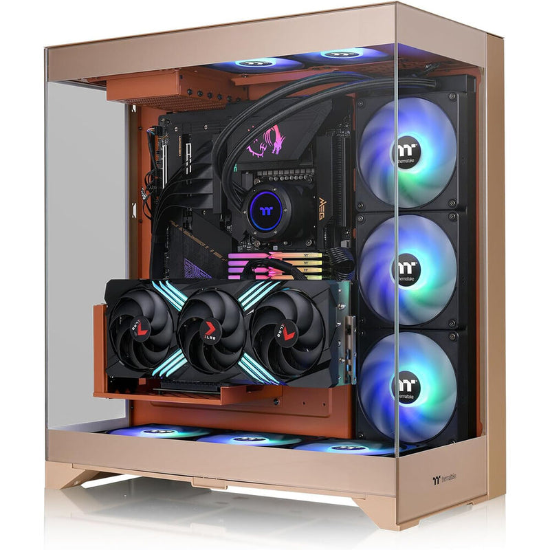Thermaltake CTE E550 TG Mid Tower E-ATX Computer Chassis (Gravel Sand)