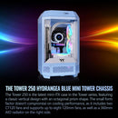 Thermaltake The Tower 250 Mini Tower Mini-ITX Computer Chassis (Hydrangea Blue)