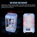 Thermaltake The Tower 250 Mini Tower Mini-ITX Computer Chassis (Hydrangea Blue)