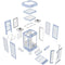 Thermaltake The Tower 250 Mini Tower Mini-ITX Computer Chassis (Hydrangea Blue)