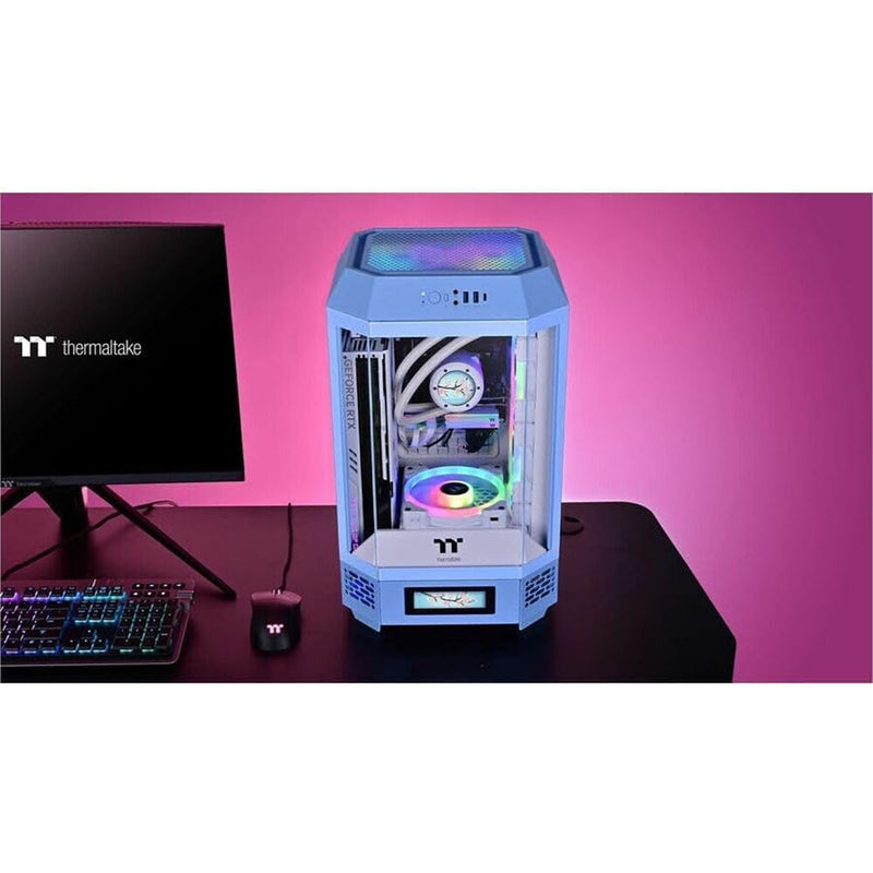 Thermaltake The Tower 250 Mini Tower Mini-ITX Computer Chassis (Hydrangea Blue)