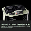 Thermaltake The Tower 250 Mini Tower Mini-ITX Computer Chassis (Matcha Green)