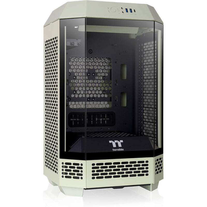 Thermaltake The Tower 250 Mini Tower Mini-ITX Computer Chassis (Matcha Green)