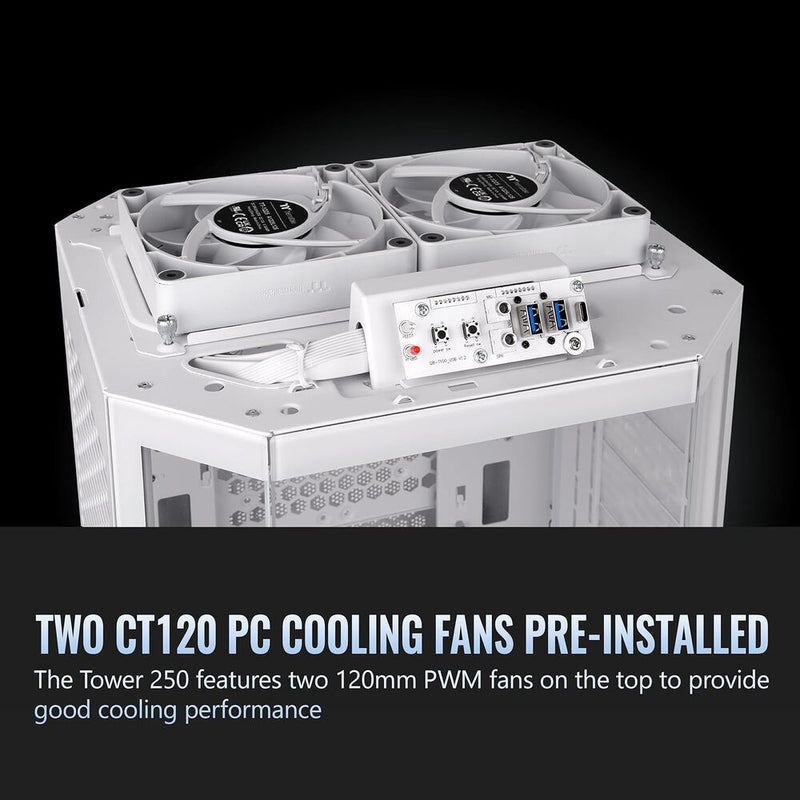 Thermaltake The Tower 250 Mini Tower Mini-ITX Computer Chassis (Snow)