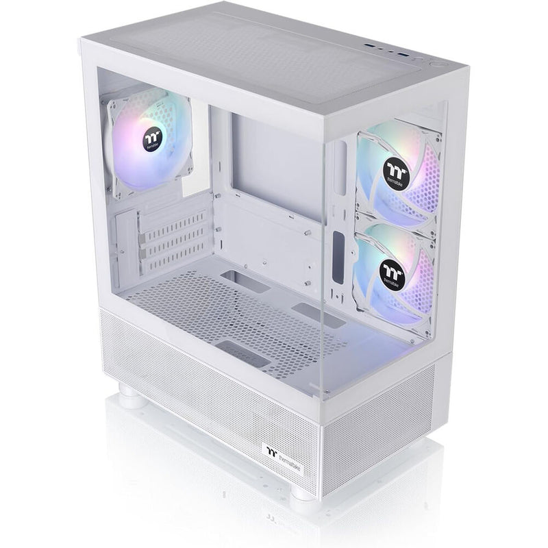 Thermaltake View 170 TG ARGB Micro-ATX Computer Chassis (White)