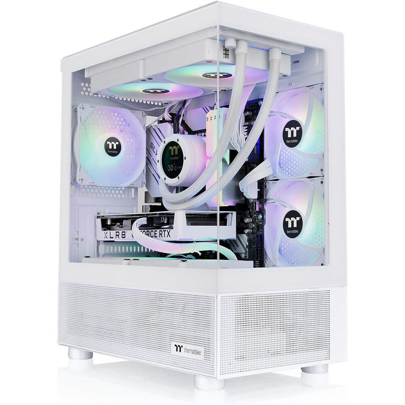 Thermaltake View 170 TG ARGB Micro-ATX Computer Chassis (White)