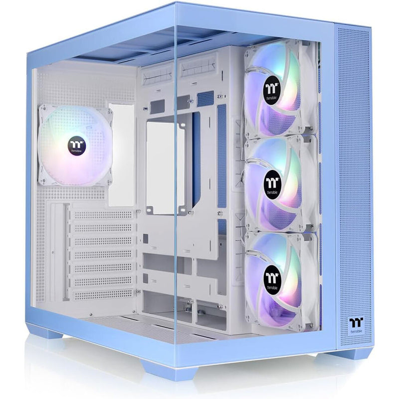 Thermaltake View 380 TG ARGB Mid Tower ATX Computer Chassis (Hydrangea Blue)