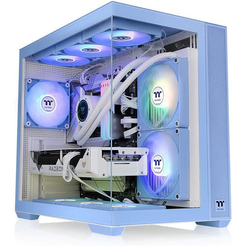 Thermaltake View 380 TG ARGB Mid Tower ATX Computer Chassis (Hydrangea Blue)