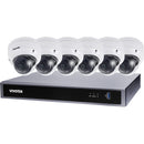 Vivotek V5K6D3A2 8-Channel 8MP NVR with 2TB HDD & Six 5MP Dome Cameras Kit