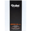 Rollei Ortho 25 Plus Black and White Negative Film (5 x 7", 25 Sheets)