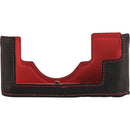 Oberwerth Limited Edition Leica M11 TagCase with Mosel Strap (Black with Red Stitching)