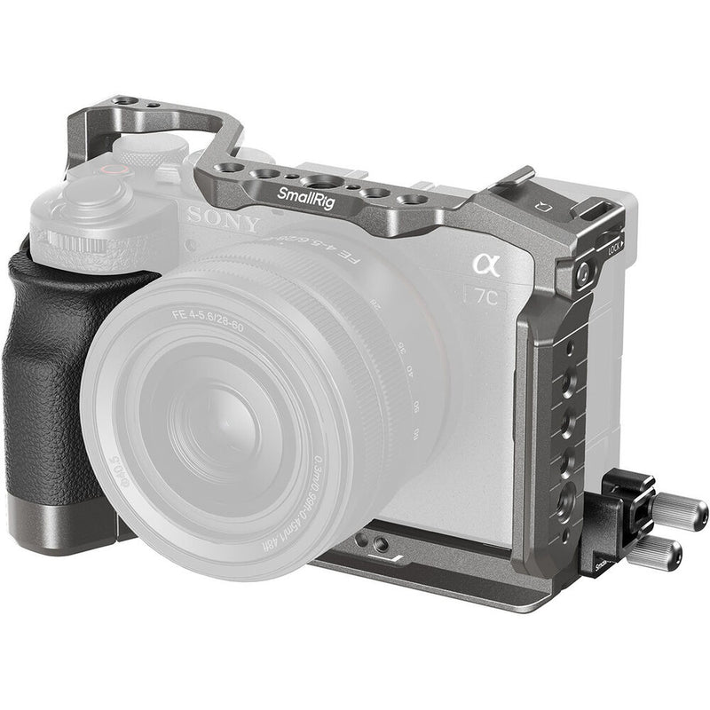 SmallRig HawkLock Quick Release Cage Kit with Silicone Handle for Sony a7C II & a7CR