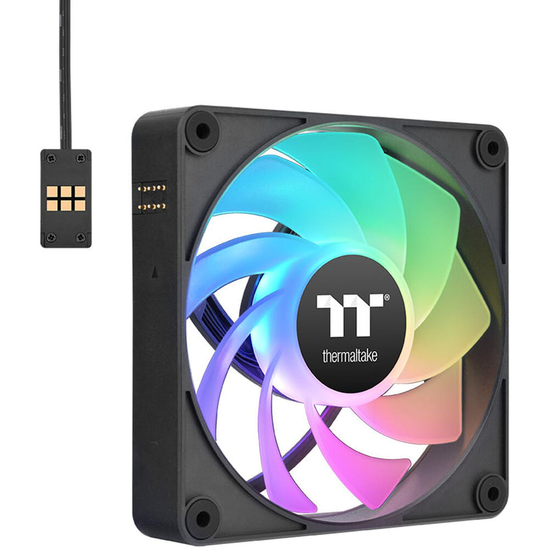 Thermaltake CT140 EX Reverse ARGB Sync PC 140mm Cooling Fan (3-Fan Pack, Black)