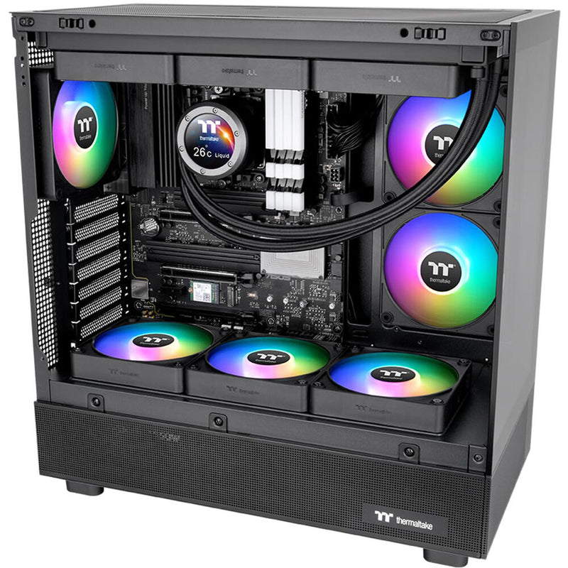 Thermaltake CT140 EX Reverse ARGB Sync PC 140mm Cooling Fan (3-Fan Pack, Black)
