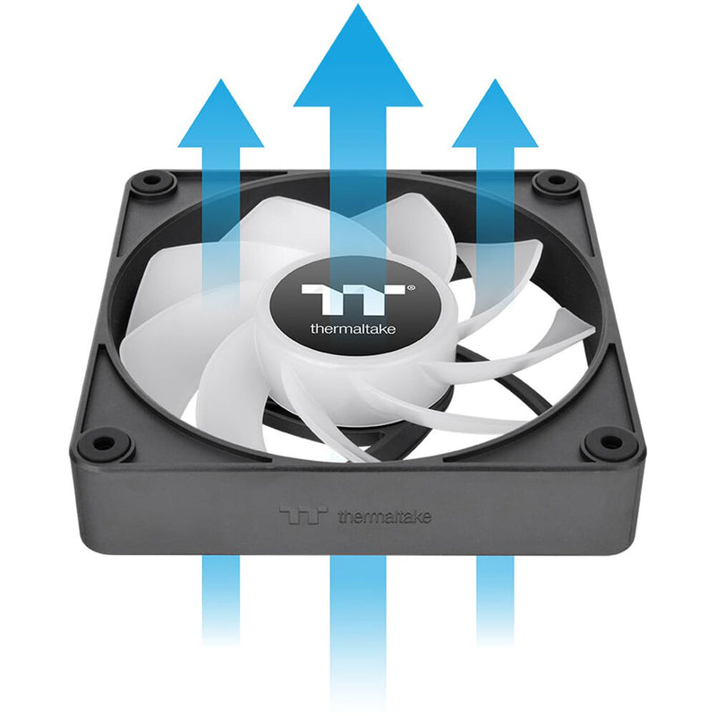 Thermaltake CT140 EX Reverse ARGB Sync PC 140mm Cooling Fan (3-Fan Pack, Black)