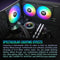 Thermaltake CT120 EX ARGB Sync PC 120mm Cooling Fan (3-Fan Pack, Black)