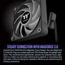 Thermaltake CT120 EX ARGB Sync PC 120mm Cooling Fan (3-Fan Pack, Black)