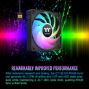 Thermaltake CT140 EX ARGB Sync PC 140mm Cooling Fan (3-Fan Pack, Black)