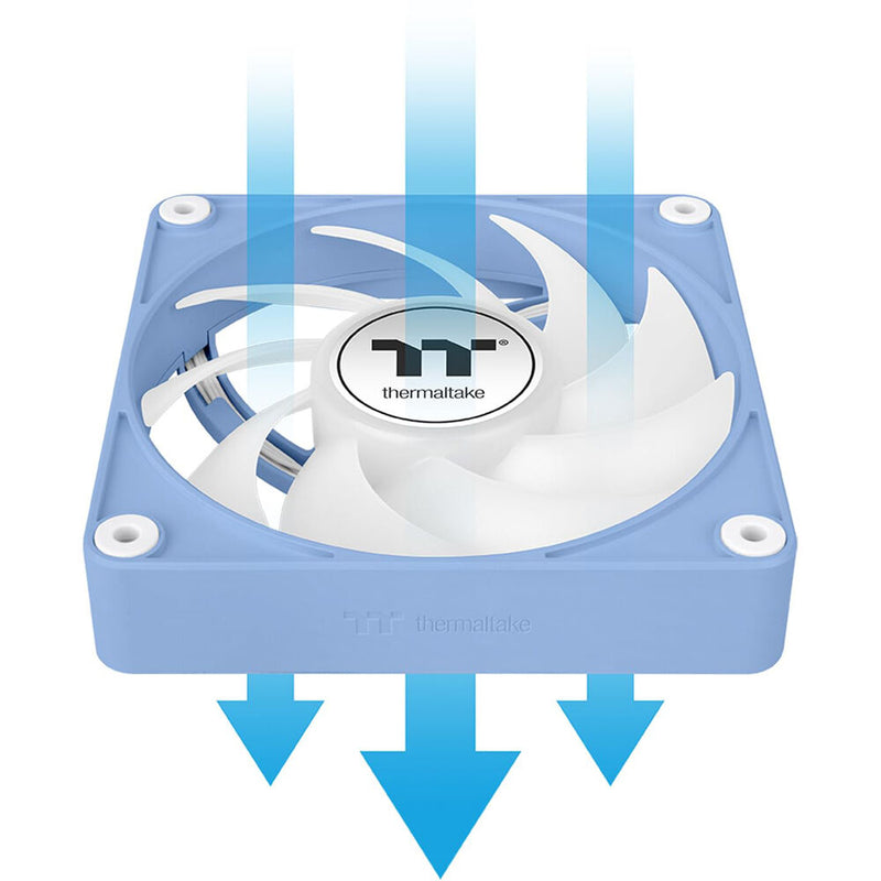 Thermaltake CT120 EX ARGB Sync PC 120mm Cooling Fan (3-Fan Pack, Hydrangea Blue)