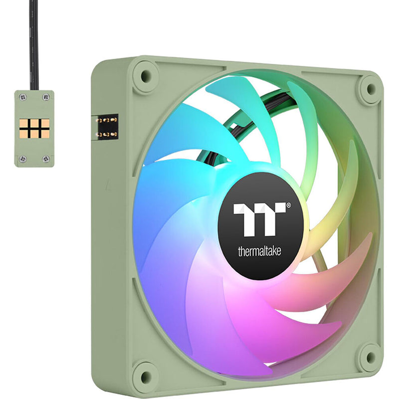Thermaltake CT120 EX ARGB Sync PC 120mm Cooling Fan (3-Fan Pack, Matcha Green)