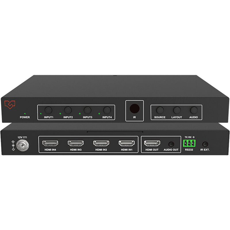 VigilLink 4x1 HDMI 2.0 4K60 Multiviewer with Seamless Switching