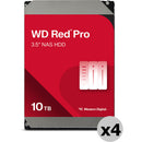 WD 10TB Red Pro 7200 rpm SATA III 3.5" Internal NAS HDD (4-Pack)