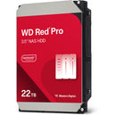 WD 22TB Red Pro 7200 rpm SATA III 3.5" Internal NAS HDD (4-Pack)