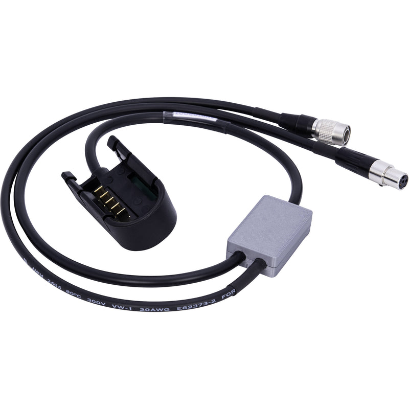 AUDIOROOT 4-Conductor Mini XLR Female & 2-Conductor 4-Pin Hirose Male Battery Output Y-Cable