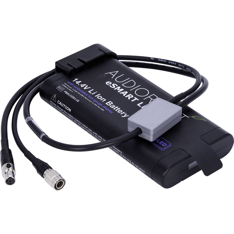 AUDIOROOT 4-Conductor Mini XLR Female & 2-Conductor 4-Pin Hirose Male Battery Output Y-Cable