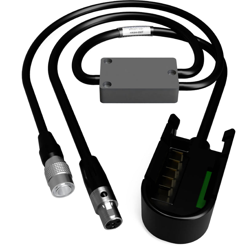 AUDIOROOT 4-Conductor Mini XLR Female & 2-Conductor 4-Pin Hirose Male Battery Output Y-Cable