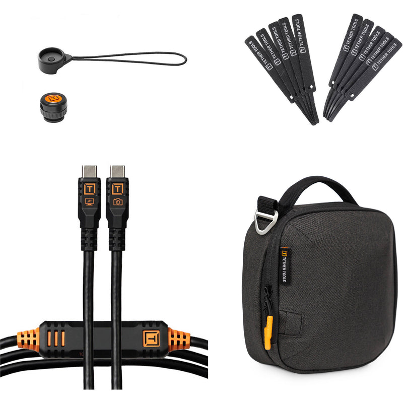 Tether Tools TetherPro Optima 10G Starter Tethering Kit (15', Non-Reflective Black)