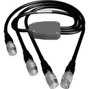 AUDIOROOT 4-Pin Hirose Male to Triple 4-Pin Male