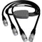 AUDIOROOT 4-Pin Hirose Male to Triple 4-Pin Male