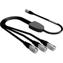 AUDIOROOT 4-Pin Hirose Male to Triple 4-Pin Male