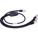 AUDIOROOT 4-Pin Hirose Male to Triple 4-Pin Male