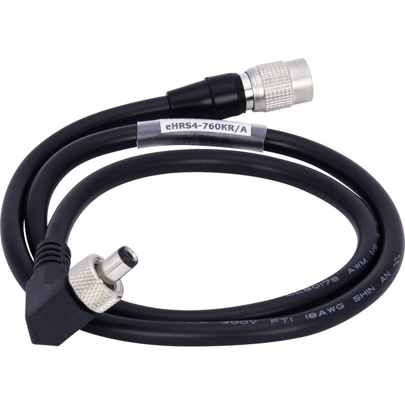 AUDIOROOT 4-Pin Hirose to Right-Angle Locking Switchcraft 760K Battery Power Cable