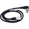 AUDIOROOT 4-Pin Hirose Male to Locking Long-Barrel Switchcraft 761K Power Cable (Right Angle)