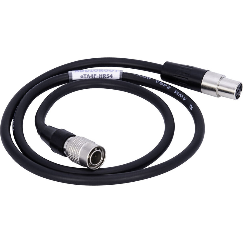 AUDIOROOT Hirose 4-Pin Male to Switchcraft 4-Pin Mini XLR Power Cable