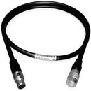 AUDIOROOT 4-Conductor Hirose 4-Pin Male to Switchcraft 4-Pin Mini XLR Female Power Cable