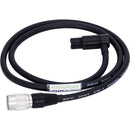 AUDIOROOT Hirose 4-Pin Male to Right-Angle Switchcraft Mini XLR Female Power Cable