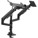 Kensington Smartfit Premium Heavy-Duty Dual Monitor Arm with Laptop Tray
