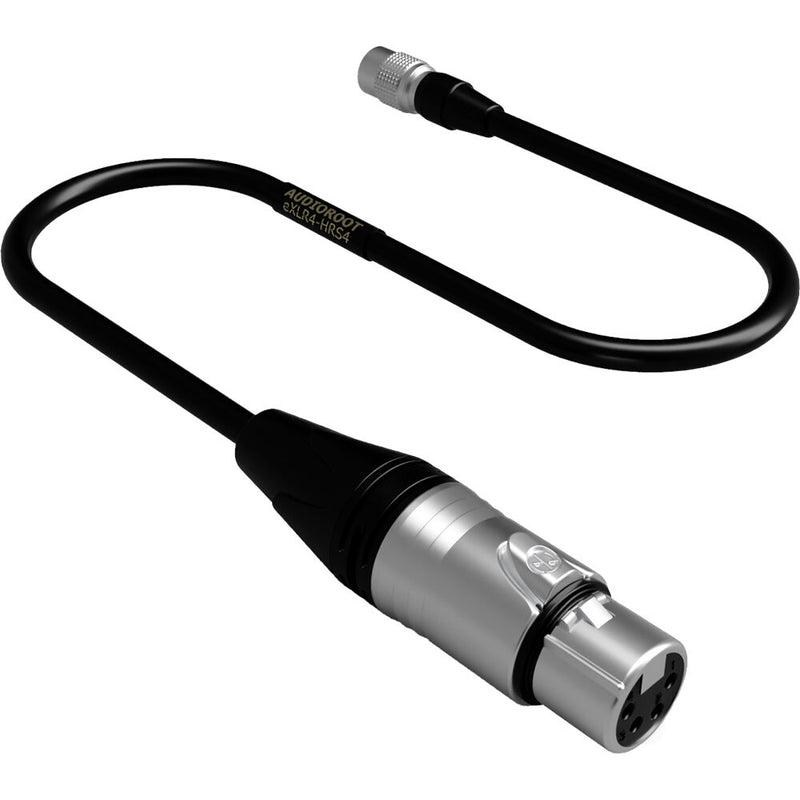 AUDIOROOT 4-Pin XLR Female to 4-Pin Hirose Male Power Cable