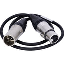AUDIOROOT 4-Pin XLR Female to Male Power Cable (23.6")