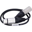 AUDIOROOT 4-Pin XLR Female to Male Power Cable (23.6")