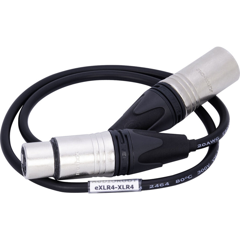 AUDIOROOT 4-Pin XLR Female to Male Power Cable (23.6")