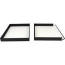 Archival Methods Museum Drop Front Box (11.5 x 14.5 x 1.5", Black)