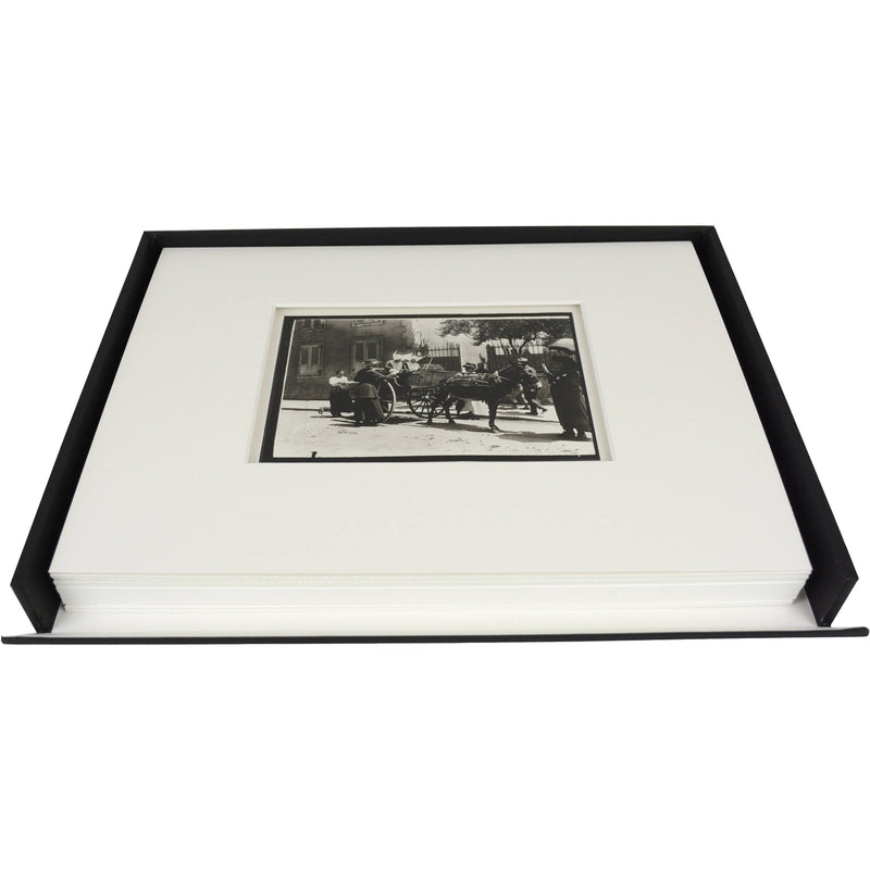 Archival Methods Museum Drop Front Box (11.5 x 14.5 x 1.5", Black)