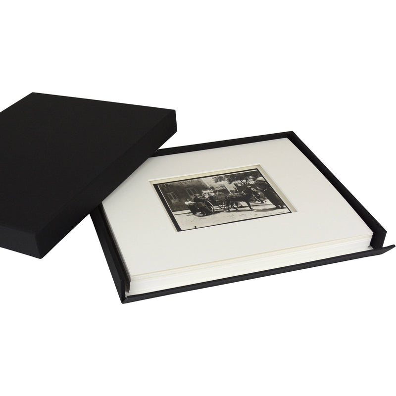 Archival Methods Museum Drop Front Box (11.5 x 14.5 x 1.5", Black)