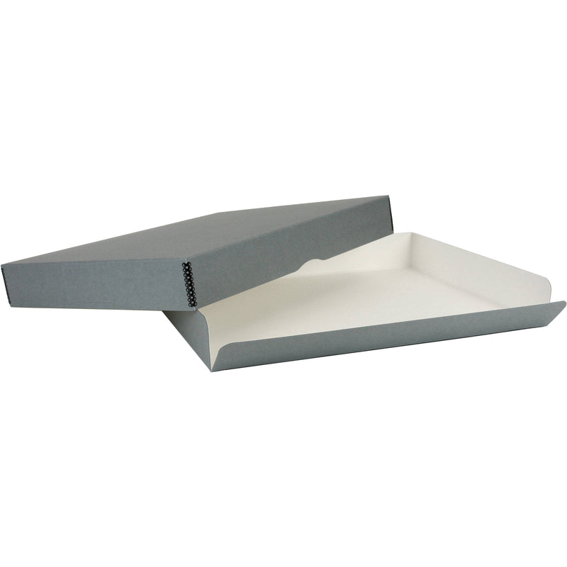 Archival Methods 01-543 Drop Front Archival Storage Box (17.5 x 22.5 x 3", Gray)