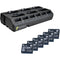 Pliant Technologies PBT-RPC-66PK 6+6 Drop-In Radio Pack and Battery Charger with 6 Batteries